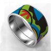 Wholesale Elegant 316L Stainless Steel Enamel Geometric Bangle