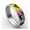 316L Stainless Steel Colorful Enamel Minimalist Bangles Wholesale