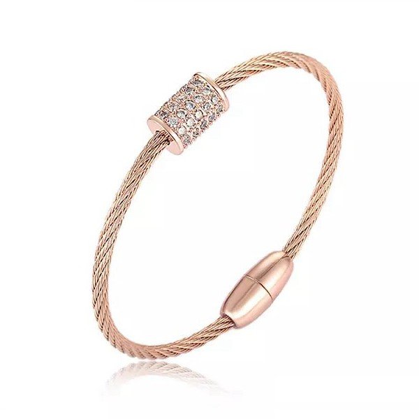 Wholesale 316L Stainless Steel Twisted Wire Cable Flexible Open Cuff Bangle