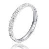 Wholesale Classic 316L Stainless Steel Full Pave CZ Eternity Bangle