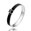 Wholesale 316L Stainless Steel Hinged Clasp Birthstone Bangle Bracelet