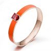 Wholesale 316L Stainless Steel Hinged Clasp Birthstone Bangle Bracelet