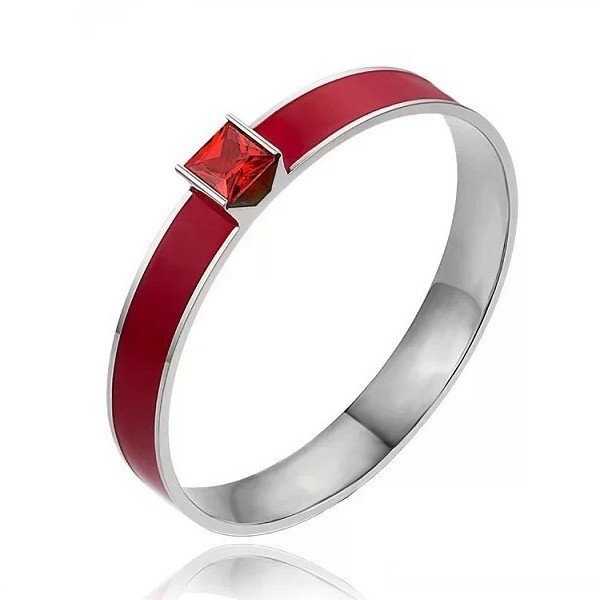 Wholesale 316L Stainless Steel Hinged Clasp Birthstone Bangle Bracelet