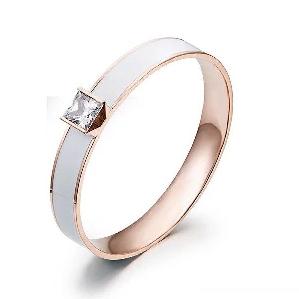 Wholesale 316L Stainless Steel Hinged Clasp Birthstone Bangle Bracelet