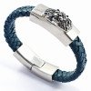 Wholesale 316L Stainless Steel Leather ID Bangle for Custom Engraving