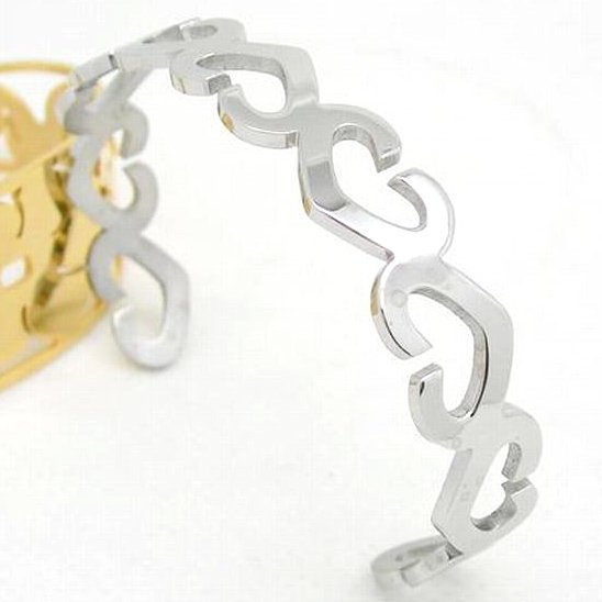 Wholesale 316L Stainless Steel Engraved Open Cuff Bangle