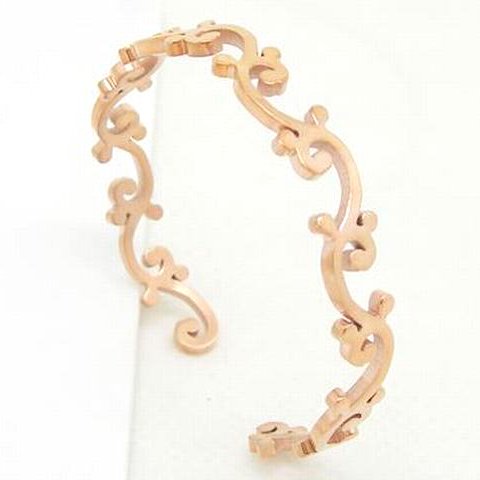 Wholesale 316L Stainless Steel Engraved Open Cuff Bangle