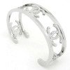 Wholesale 316L Stainless Steel Engraved Open Cuff Bangle