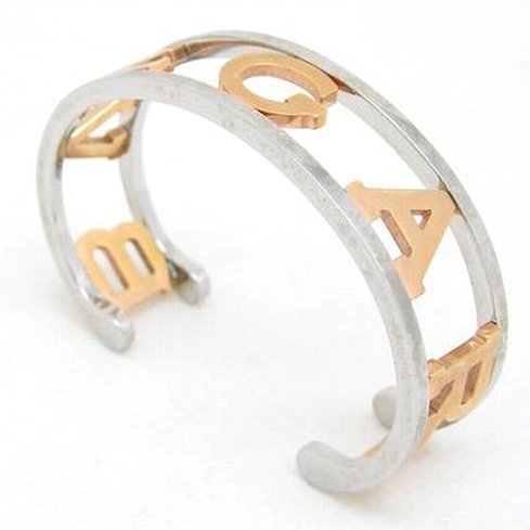 Wholesale 316L Stainless Steel Engraved Open Cuff Bangle