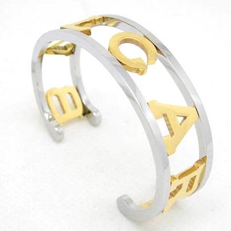 Wholesale 316L Stainless Steel Engraved Open Cuff Bangle