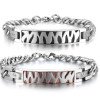 Stainless Steel Bracelet Waterproof Anti-allergy Classic Bangle for Men Women Daily Jewelry Gift