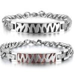 Stainless Steel Bracelet Waterproof Anti-allergy Classic Bangle for Men Women Daily Jewelry Gift
