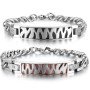 Stainless Steel Bracelet Waterproof Anti-allergy Classic Bangle for Men Women Daily Jewelry Gift
