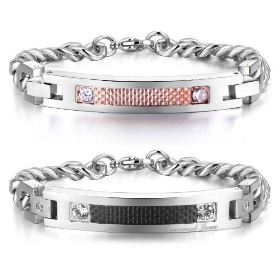 Stainless Steel Bracelet Waterproof Anti-allergy Classic Bangle for Men Women Daily Jewelry Gift