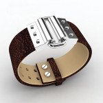 Wholesale Stainless Steel Genuine Leather Minimalist Bracelet Bangle