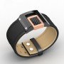 Wholesale Stainless Steel Genuine Leather Minimalist Bracelet Bangle