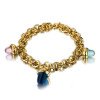 Wholesale Layered 316L Stainless Steel Pendant Charm Bracelet Set