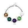 Wholesale 316L Stainless Steel Birthstone Crystal Bracelet