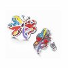 Wholesale 316L Stainless Steel Colorful Enamel Stud Earrings
