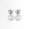 Wholesale 316L Stainless Steel Natural Freshwater Pearl Earrings