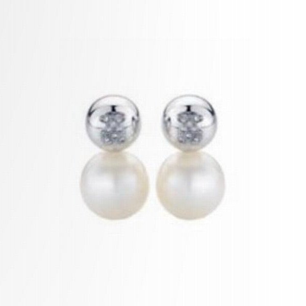 Wholesale 316L Stainless Steel Natural Freshwater Pearl Earrings