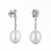 Wholesale 316L Stainless Steel Natural Freshwater Pearl Earrings