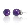 Wholesale Stainless Steel Natural Stone Minimalist Stud Earrings For Women
