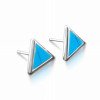 Wholesale 316L Stainless Steel Crossed Line Abstract Geometric Stud Earrings