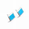 Wholesale 316L Stainless Steel Crossed Line Abstract Geometric Stud Earrings