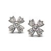 Wholesale 316L Stainless Steel Classic Cubic Zirconia Stud Earrings