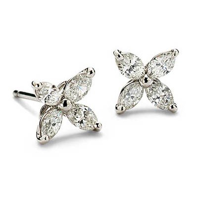 Wholesale 316L Stainless Steel Classic Cubic Zirconia Stud Earrings