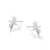 Wholesale Brass Four Pointed Star Minimalist Stud Earrings For Women