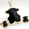 Wholesale 316L Stainless Steel Bear Jewelry Set For Women
