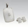 316L Stainless Steel Cute Funny Pendant and Earrings Jewelry Set for Women