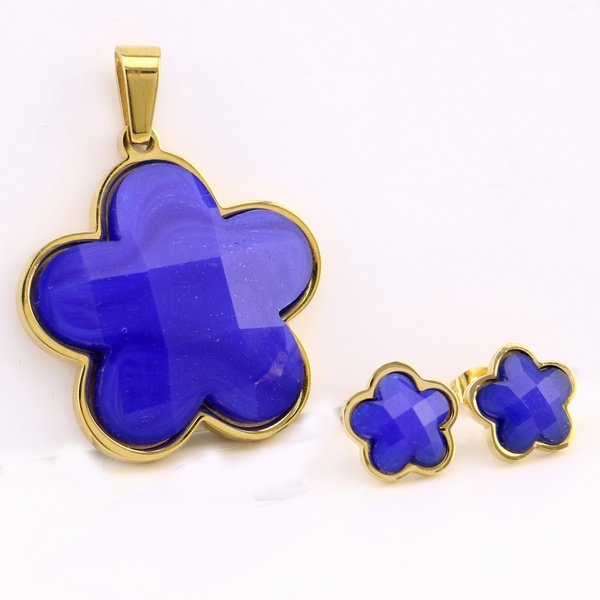 316L Stainless Steel Cute Funny Pendant and Earrings Jewelry Set for Women