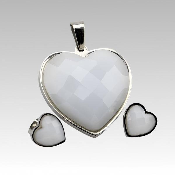 316L Stainless Steel Cute Funny Pendant and Earrings Jewelry Set for Women
