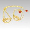 316L Stainless Steel Necklace and Earrings Jewelry Set for Women