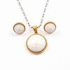 Wholesale 316L Stainless Steel Jewelry Sets With Colorful Stones For Women