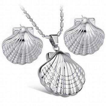 316L Stainless Steel Hollow Design Pendant and Earrings Jewelry Set for Women
