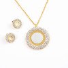 316L Stainless Steel Pendant and Earrings Jewelry Set for Women