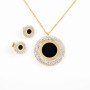 316L Stainless Steel Pendant and Earrings Jewelry Set for Women
