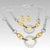 316L Stainless Steel Necklace and Earrings Jewelry Set for Women