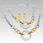 316L Stainless Steel Necklace and Earrings Jewelry Set for Women