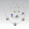 316L Stainless Steel Necklace and Earrings Jewelry Set for Women
