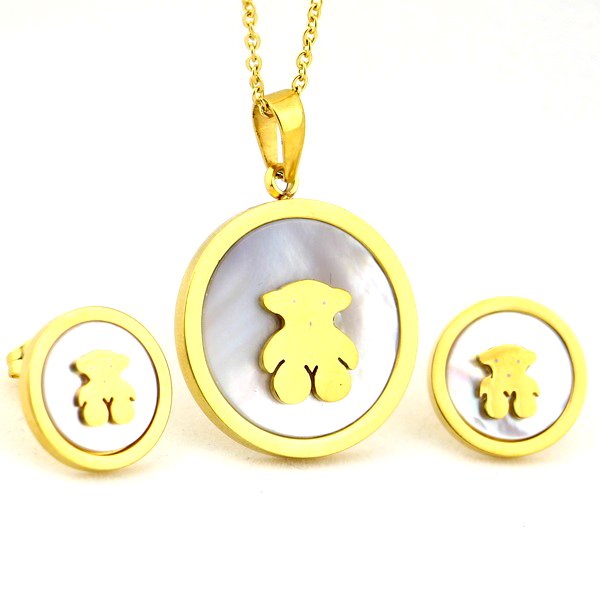 Wholesale 316L Stainless Steel Minimalist Matching Jewelry Set For Women