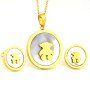 Wholesale 316L Stainless Steel Minimalist Matching Jewelry Set For Women