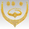 Luxury Dubai Middle East African Bridal Gold Plated 4PCS Jewelry Set