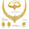 Luxury Dubai Middle East African Bridal Gold Plated 4PCS Jewelry Set