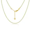 Italian Designer 18K Gold Plated Natural Stone Beaded Necklace Wholesale