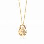 18K Gold Plated Basic Link Chain 316L Stainless Steel Korean Niche Collarbone Necklace